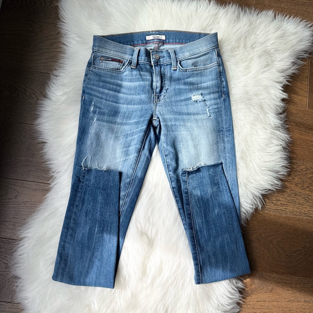 Tommy Hilfiger Distressed Skinny Denim